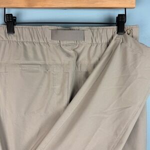 Eddie Bauer Women's 0 Climatrail Hiking Pants Beige Belted Elastic Waist Stretch